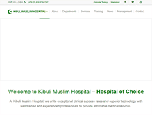 Tablet Screenshot of kibulimuslimhospital.com